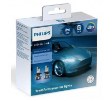 Лампа автомобильная Philips 11342UE2X2, H4, 6500К